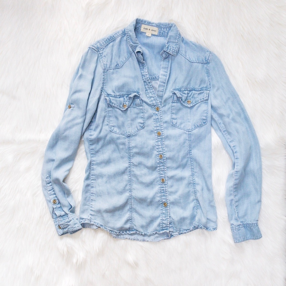 Cloth & Stone Chambray Shirt XS
